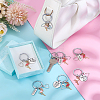 20Pcs 4 Styles Flamingo Shape & Word Alloy Enamel Pendants KEYC-PH01567-4