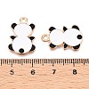 Panda Theme Alloy Enamel Pendants ENAM-T020-34H-3