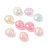 UV Plating Opaque Acrylic Beads OACR-G058-15B-1