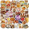 50Pcs PVC Waterproof Self Adhesive Foods Sticker Labels AJEW-R002-02A-1