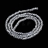 Electroplate Transparent Glass Beads Strands EGLA-A035-T3mm-A19-2