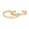 Long-Lasting Plated Brass Cuff Bangles BJEW-E370-05G-1