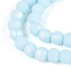 Frosted Opaque Glass Beads Strands GLAA-T032-P6mm-MBB10-3