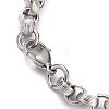 Tarnish Resistant 304 Stainless Steel Rolo Chain Bracelets BJEW-Z011-06P-2