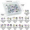 33Pcs 11 Styles CCB Plastic Large Hole Beads CCB-FS0001-12-4