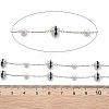 Handmade ABS Imitation Pearl & Rhinestone Round Chains CHS-L028-03P-04-2