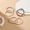 Natural Pearl Beaded Stretch Bracelet for Women BJEW-JB08868-6