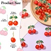 16Pcs 2 Styles Alloy Enamel & Acrylic Pendants ENAM-YW0005-65-3