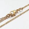 Brass Chain Necklaces MAK-F013-06G-2