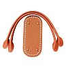 PU Leahter Knitting Crochet Oval Bags Bottom and Bag Handles PW-WGDBD8B-05-1