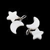 Natural Shell Pendants PALLOY-JF05787-2
