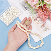 BENECREAT 2 Strands Natural Shell Beads Strands BSHE-BC0001-05-3