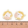 Alloy Enamel Pendants ENAM-T022-62D-3