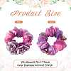 2Pcs 2 Colors Chic Solid Color French Satin Pigtail Hair Tie for Elegant Hairstyles OHAR-TA0001-10A-3