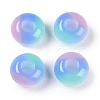 Triple Color Resin European Beads RESI-F055-06-2