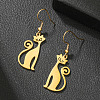 304 Stainless Steel Dangle Earrings FS-WGAFF5E-03-1