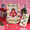 72Pcs 12 Styles Christmas Theme Opaque Resin Cabochons RESI-SC0005-73-4