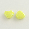 AB Color Plated Heart Acrylic Beads X-SACR-Q106-07-2