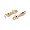 Brass Pave Colorful Cubic Zirconia Connector Charms KK-A171-13G-1