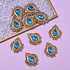 Retro Baroque Style Alloy Acrylic Pandants PALLOY-YW00070-07G-2-1