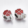 UV Plating Acrylic European Beads X-OACR-T005-93P-2