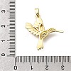 Brass Clear Cubic Zirconia Pendants KK-B187-01G-02A-3