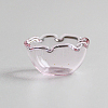 Flower Shape Transparent Miniature Glass Vase Bottles WG49445-02-1
