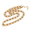 8MM 304 Stainless Steel Textured Ring Link Chain Necklaces NJEW-Z105-04G-03-4