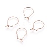 304 Stainless Steel Hoop Earrings Findings LS-STAS-H436-02RG-1