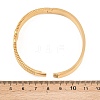 304 Stainless Steel Hinged Bangles for Women BJEW-Z155-01G-5