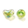 Two Tone UV Plating Transparent Acrylic European Beads OACR-F004-06I-2