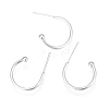 304 Stainless Steel Earring Hooks STAS-K211-01S-A-1