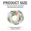 3 Colors 3 Strands Electroplate Glass Beads Strands EGLA-TA0013-51A-3