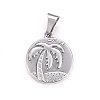 Non-Tarnish 304 Stainless Steel Pendants LS-STAS-P211-22P-1