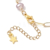 Brass Paperclip Chain Bracelets BJEW-JB13224-4