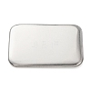 Rectangle Iron Blank Badge Button Parts IFIN-D004-02A-P-1
