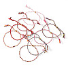 16Pcs 8 Colors Macrame Cotton Cord Slider Bracelets BJEW-TAC0060-1
