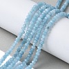 Dyed Natural Malaysia Jade Rondelle Beads Strands X-G-E316-2x4mm-64-5