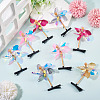 PE Plastic with Laser Alligator Hair Clips for Girl PHAR-TAC0007-05-4