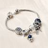 Alloy Enamel European Beads Charm Bracelets BJEW-F495-19P-4