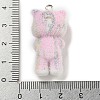 Flocking Resin Cute Pendants RESI-L043-03P-05-3