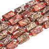 Natural Red Leopard Skin Jasper Beads Strands G-A314-A05-01-2