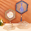 DIY Woven Bamboo Network FIND-WH0101-08-6