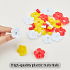  18Pcs 3 Colors Plastic Hummingbird Feeders Replacement Flowers AJEW-NB0002-43-4