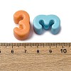 Opaque Acrylic European Beads OACR-S072-04F-3