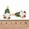 Christmas Alloy Enamel Pendants ENAM-V002-02J-G-3