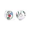 Mahjong Theme ABS Plastic Imitation Pearl Enamel Beads KY-G020-04D-1