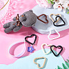 10Pcs 5 Colors Aluminum Spring Gate Rings KEYC-TA0004-77-7