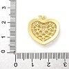 Brass Micro Pave Cubic Zirconia Pendants KK-S511-29G-02-3