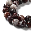 Natural Mexican Red Laguna Lace Agate Round Beads Strands G-NH0005-A31-02-4